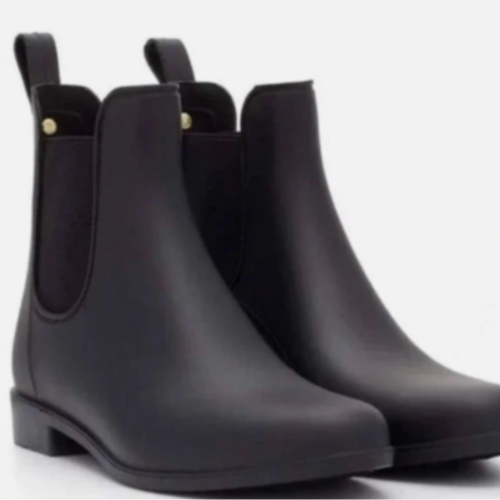 Sam Edelman Black Chelsea Rain Ankle Boots